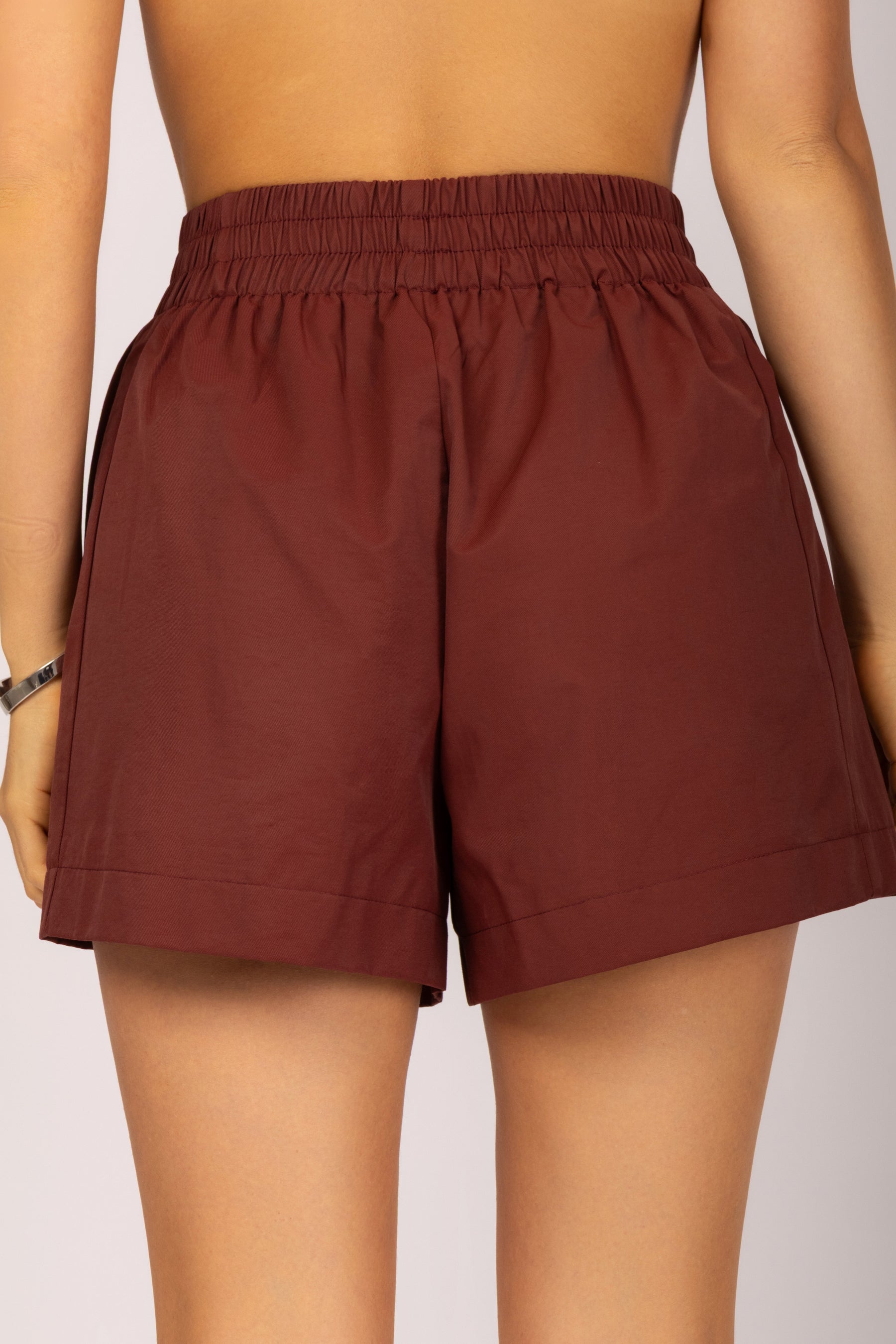 Shorts de Cintura Alta com Elástico