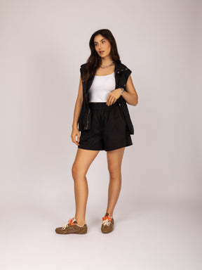 Shorts de Cintura Alta com Elástico