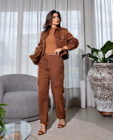 Conjunto Marrom Luzia