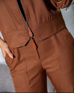 Conjunto Marrom Luzia