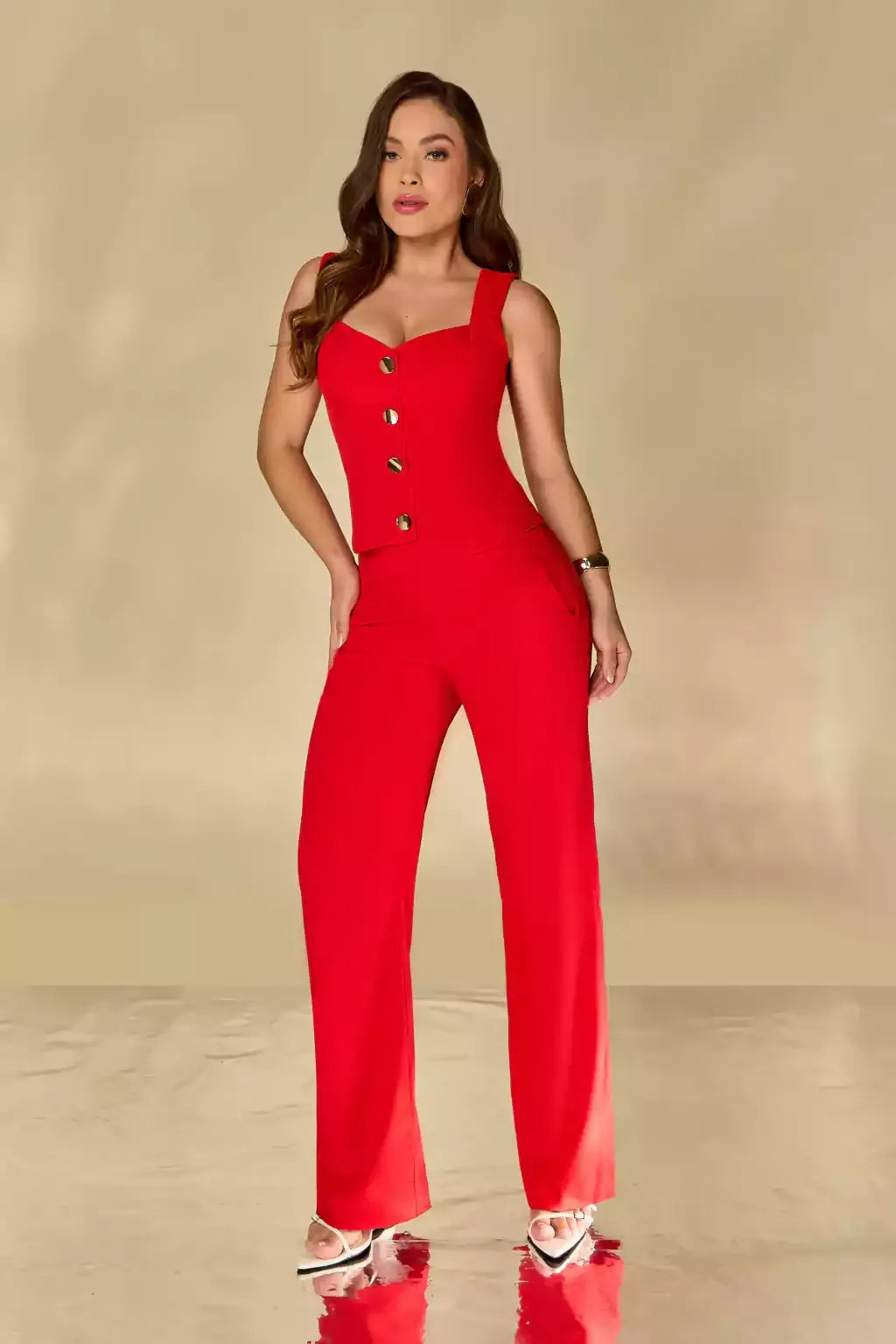 Conjunto Pantalona com Corsellet