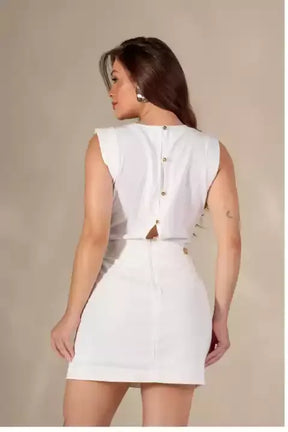 Vestido Alfaiataria Drapeado